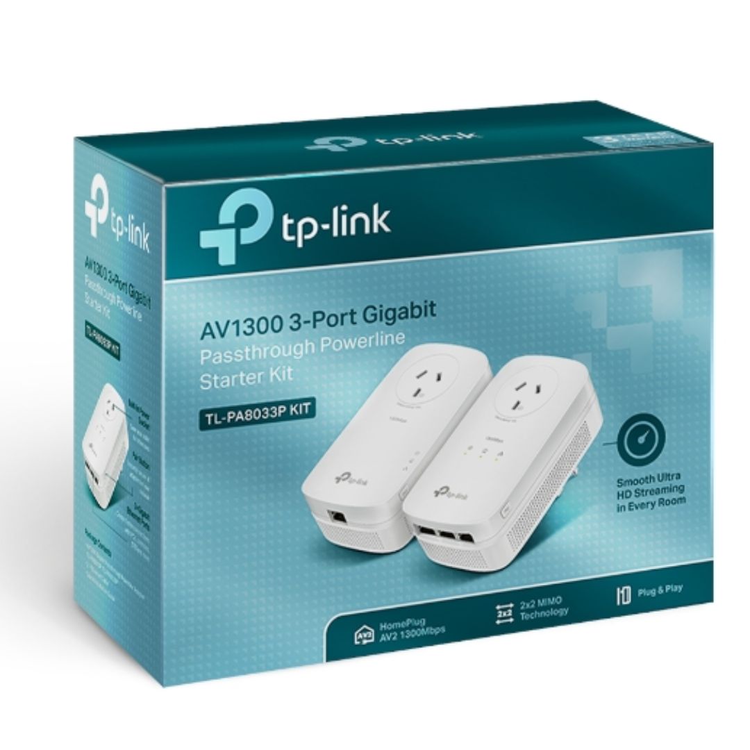 TP-Link TL-PA8033P AV1300 Powerline Adapter Kit