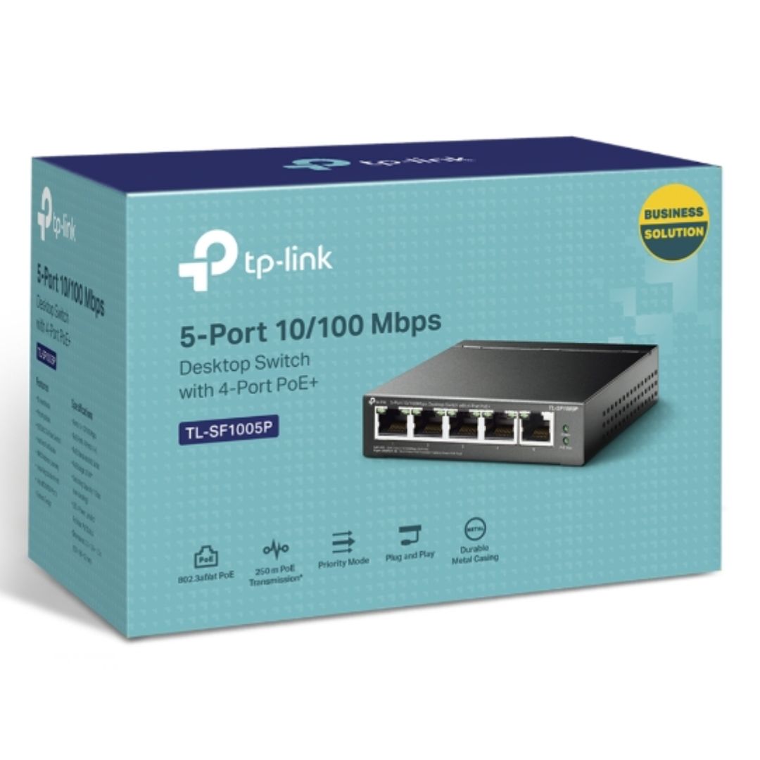 TP-Link TL-SF1005P 5-Port 10/100Mbps Switch with PoE