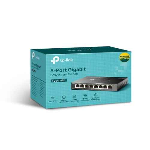 TP-Link TL-SG108E 8-Port Gigabit Smart Switch