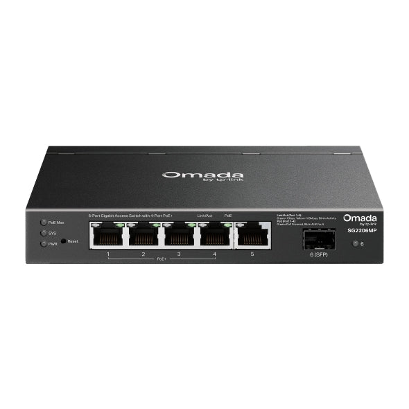 TP-Link SG2206MP 6-Port Gigabit Switch with PoE+