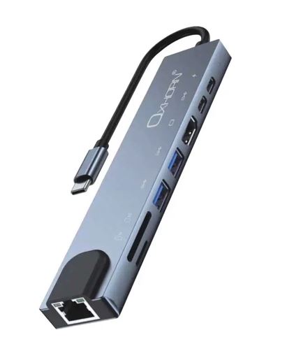 Oxhorn SuperSpeed 8-in-1 USB-C Hub Docking Station