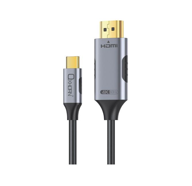 Oxhorn USB-C to HDMI 2.0 Cable 4K@60Hz 1m