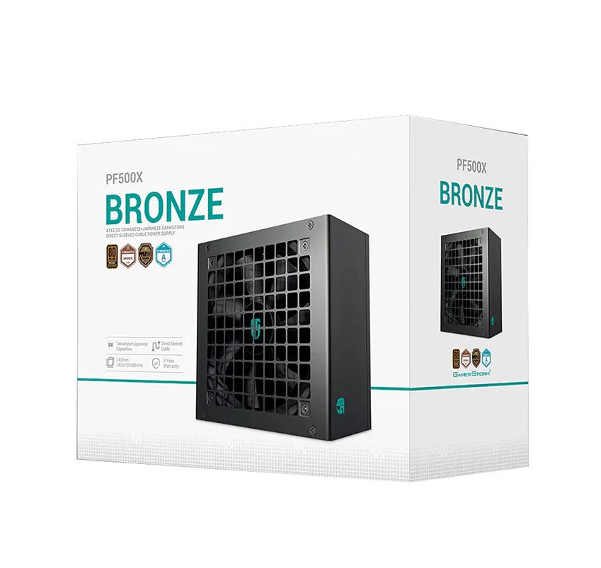 DeepCool PF500X 500W 80+ Bronze ATX Power Supply