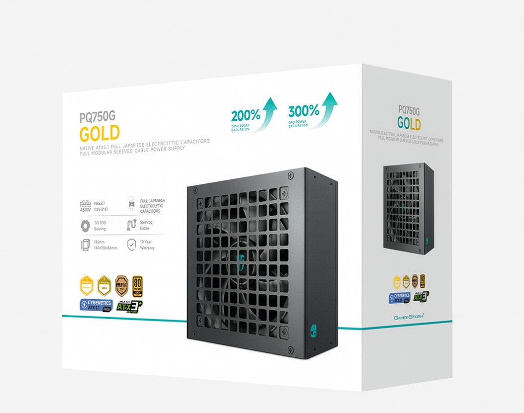 DeepCool PQ750G 750W 80+ Gold Fully Modular ATX PSU