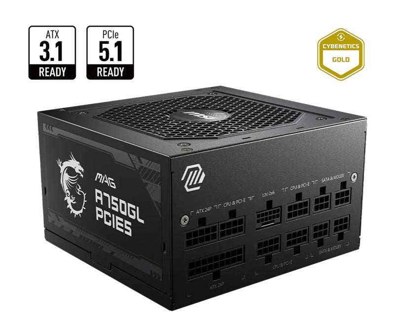 MSI MAG A750GL PCIE5 II 750W Modular Power Supply