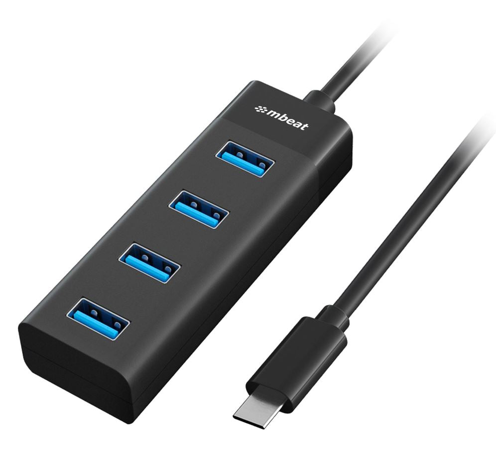mbeat USB-C to 4-Port 3.0 Hub