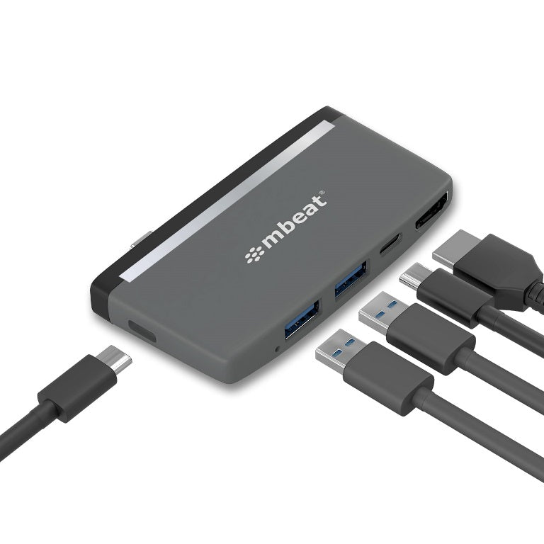 mbeat Essential Pro 5-in-1 USB-C Hub