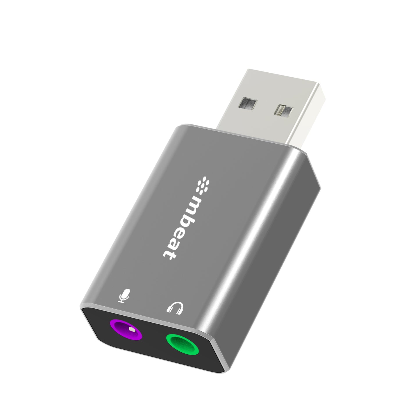 mbeat Elite USB to 3.5mm Audio and Microphone Adapter