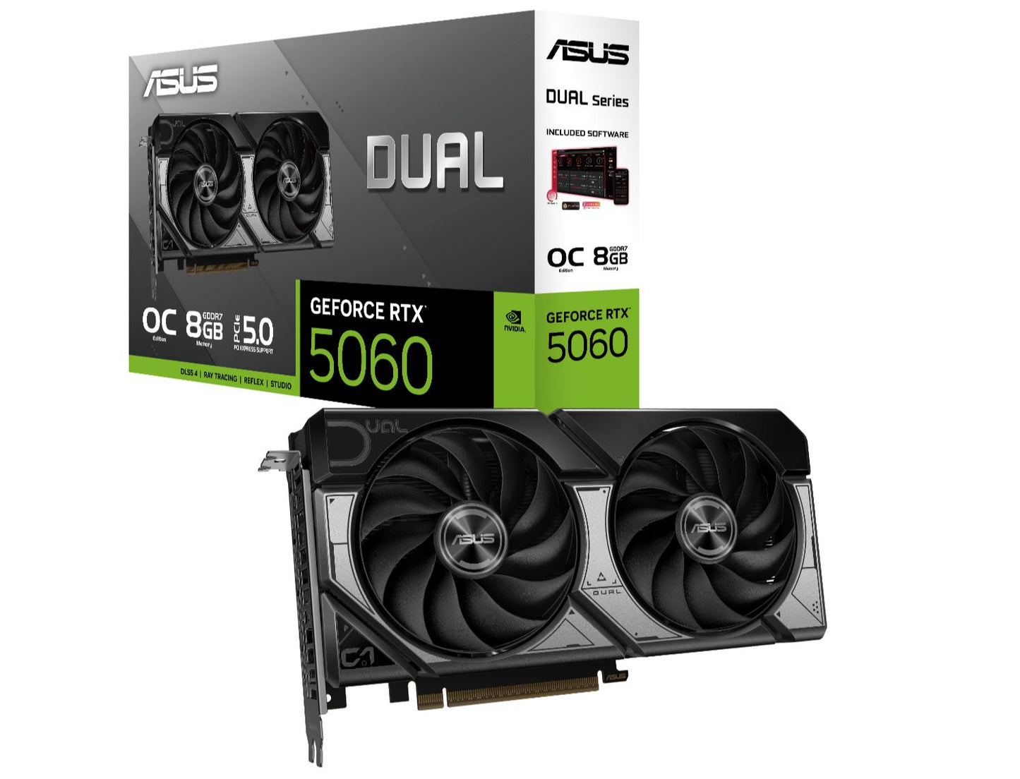 ASUS NVIDIA GeForce DUAL RTX 5060 8GB GDDR7