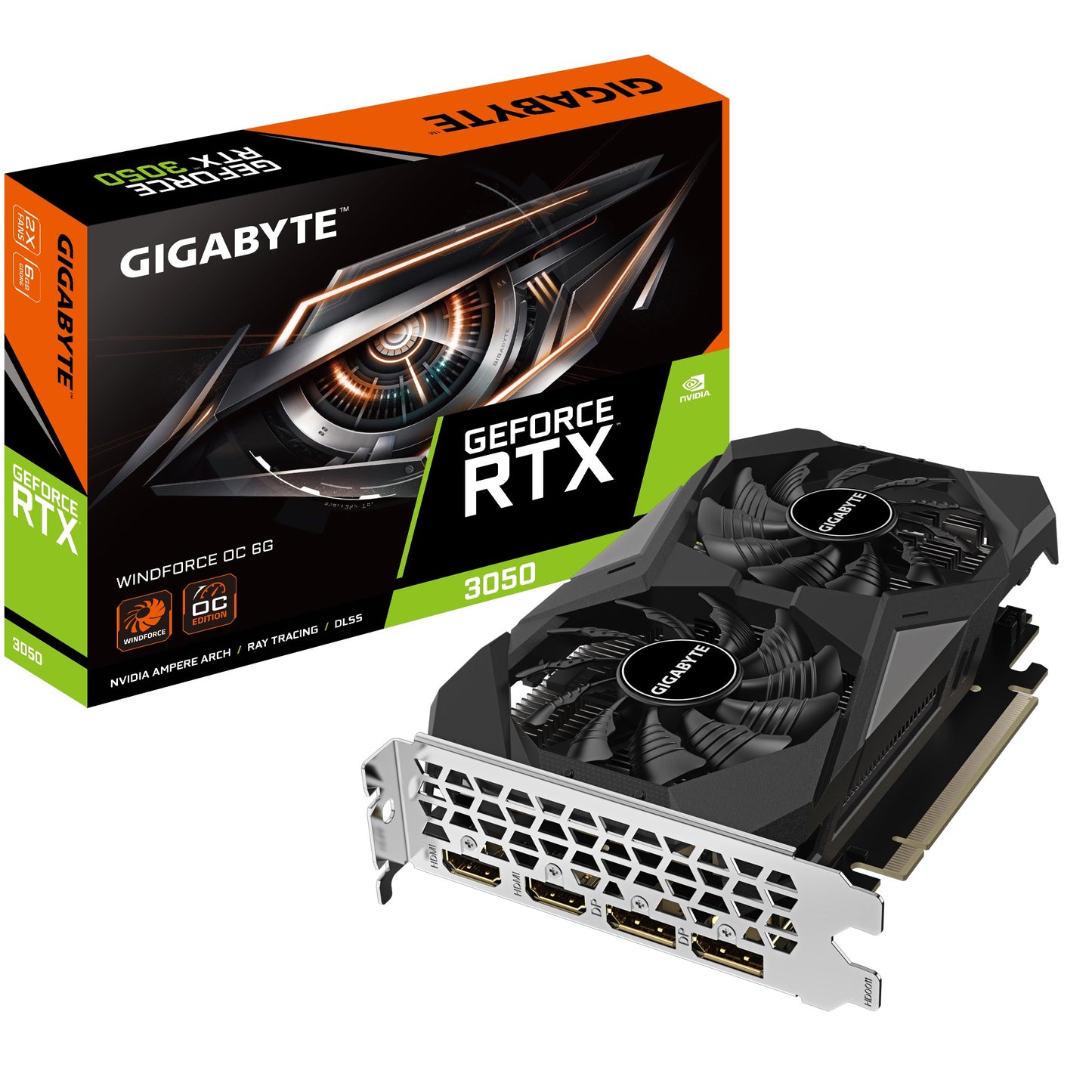 Gigabyte GeForce RTX 3050 WINDFORCE OC V2 6GB