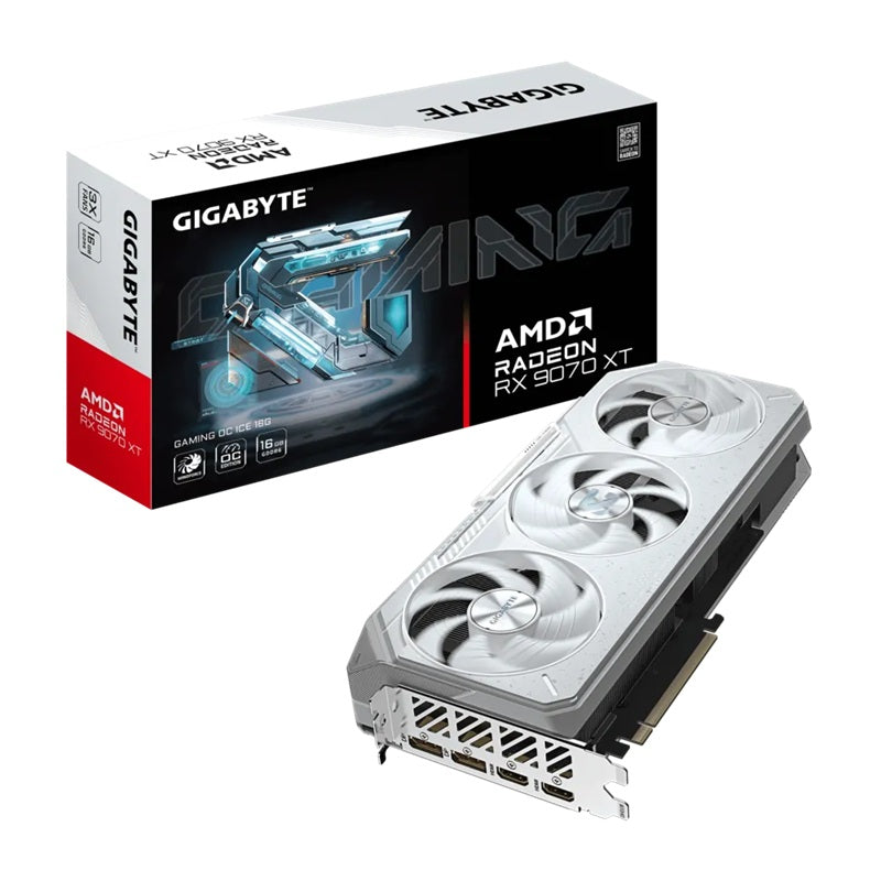 Gigabyte Radeon RX 9070 XT GAMING OC ICE 16GB