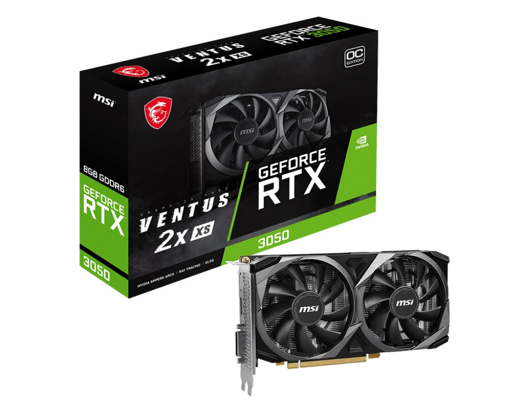 MSI GeForce RTX 3050 VENTUS 2X XS 8GB OC Graphics Card