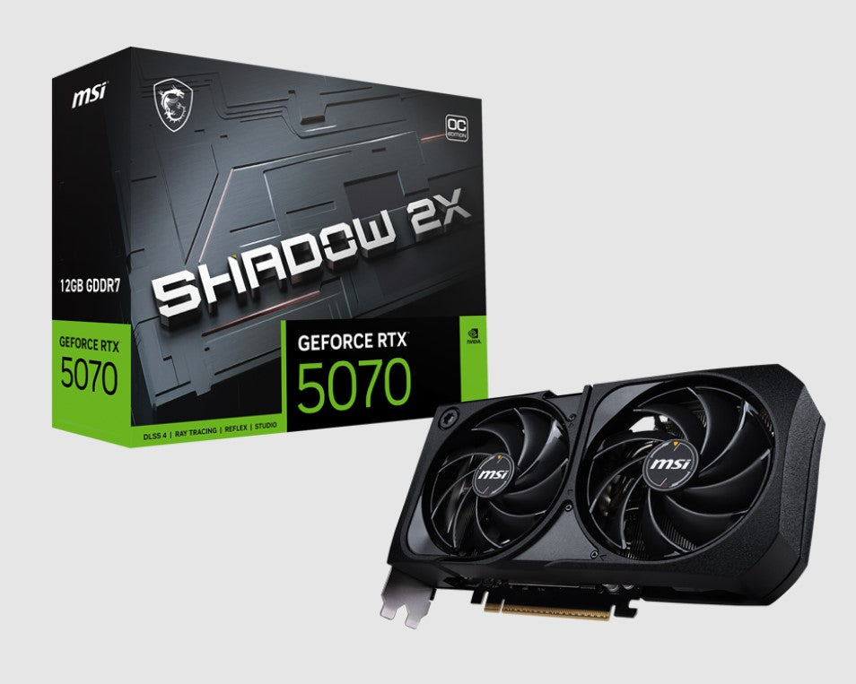 MSI NVIDIA GeForce RTX 5070 12G SHADOW 2X OC