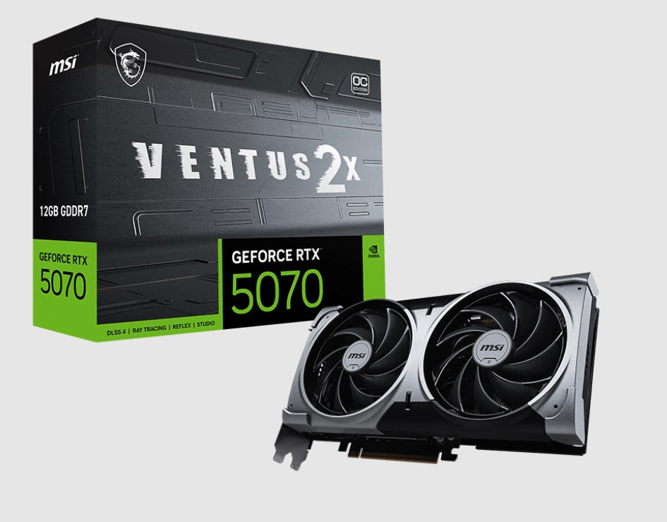 MSI GeForce RTX 5070 12G VENTUS 2X OC Graphics Card