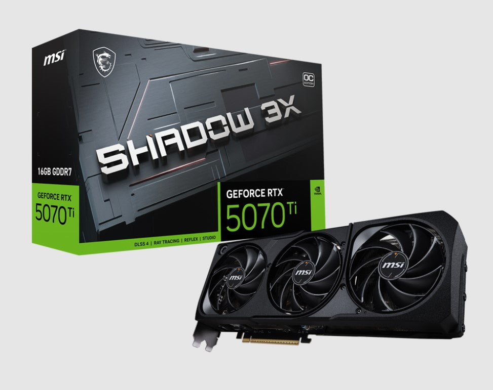 MSI GeForce RTX 5070 Ti 16G SHADOW 3X OC Graphics Card