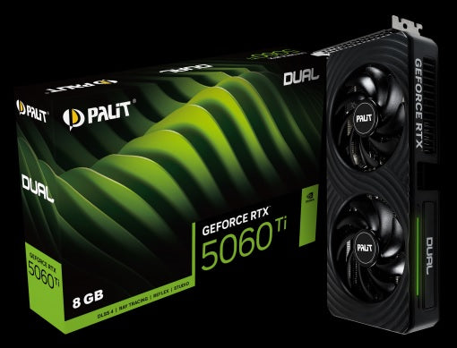 Palit RTX 5060 Ti DUAL 8GB GDDR7 Graphics Card