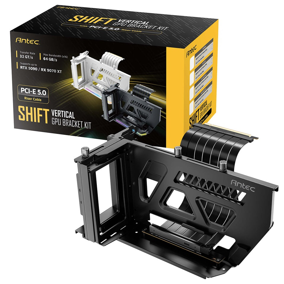 Antec SHIFT ARGB PCIe 5.0 GPU Riser Cable and Bracket