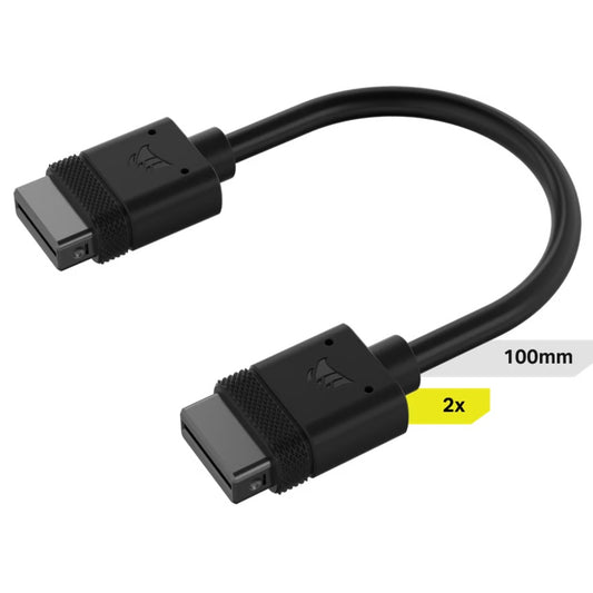 Corsair iCUE LINK Cable 2x 100mm Straight Connectors
