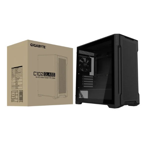 Gigabyte C102 GLASS Black Mid Tower PC Case
