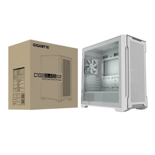 GIGABYTE C102 GLASS ICE Mid Tower Case