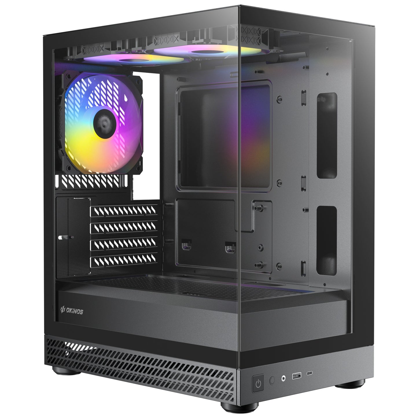 OKINOS AQUA UNO Black Mini Tower PC Case