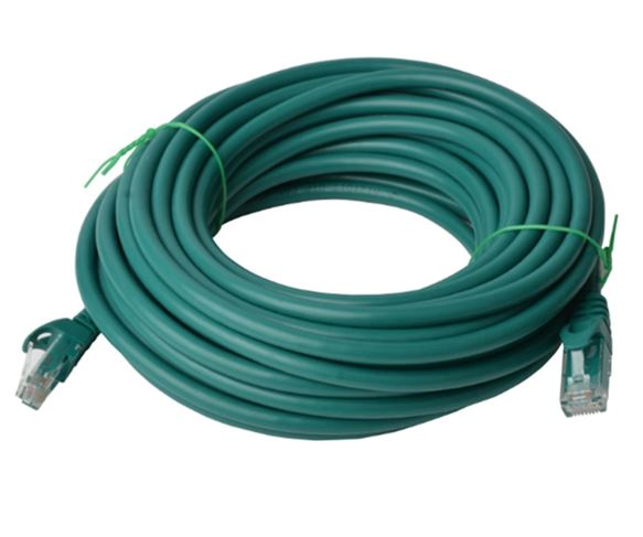 8Ware CAT6 Cable 15m Green RJ45 Ethernet Patch Cord