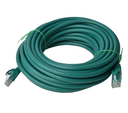 8Ware CAT6 30m Ethernet Cable – Green RJ45 UTP