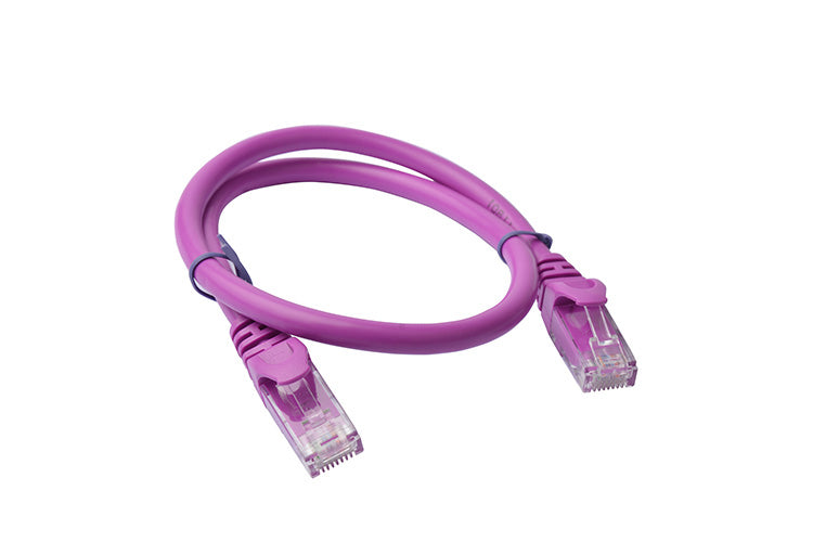 8Ware CAT6A Ethernet Patch Cable 0.25m Purple
