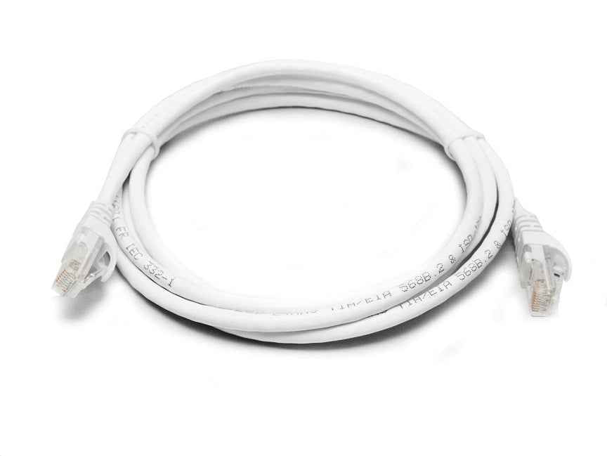 8Ware CAT6A 0.5m Ethernet Patch Cable - Snagless White