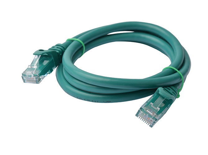 8Ware CAT6A 1m Ethernet Cable - Green RJ45 Snagless