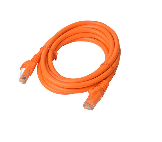8Ware CAT6A 2m Ethernet Cable Orange RJ45