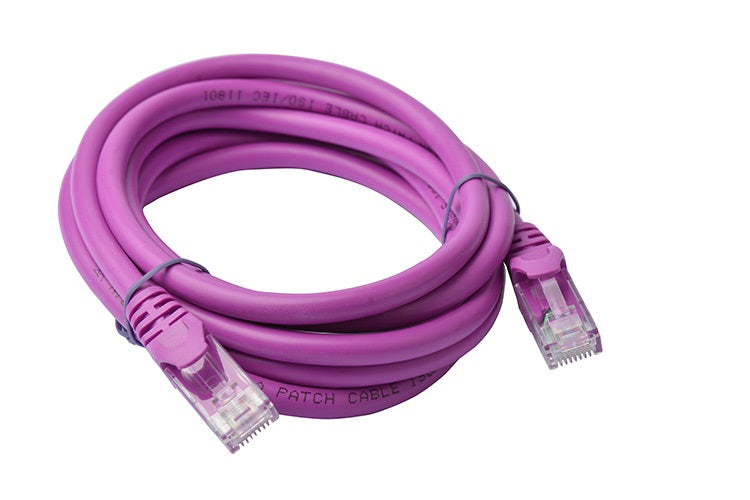 8Ware CAT6A 2m Ethernet Cable Purple RJ45