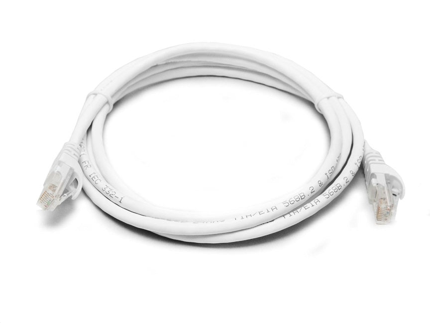8Ware CAT6A 2m Ethernet Cable White RJ45
