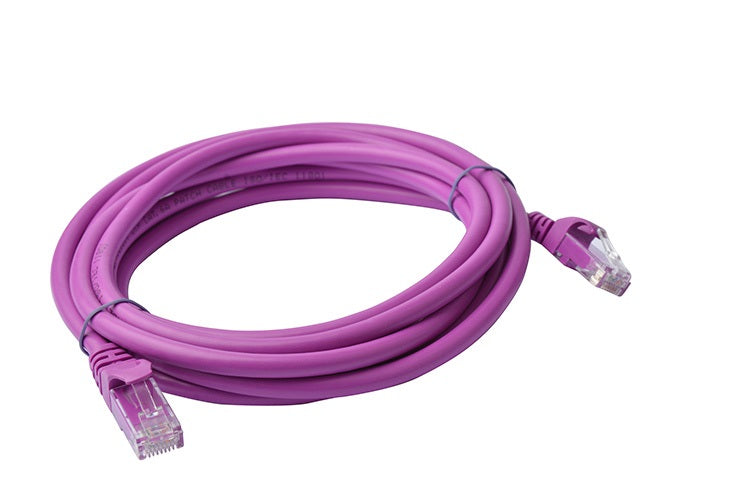 8Ware CAT6A 3m Ethernet Cable - Purple Snagless