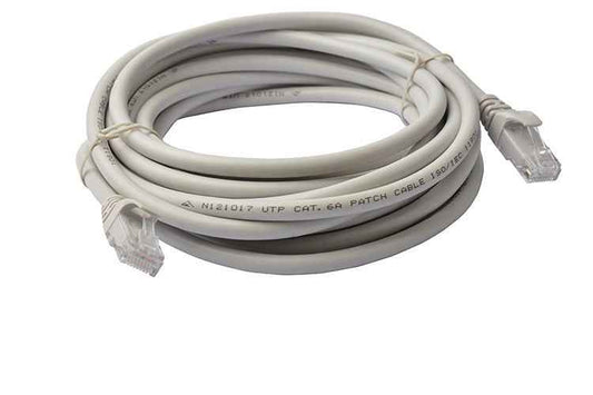 8Ware CAT6A 5m Ethernet Cable Grey RJ45