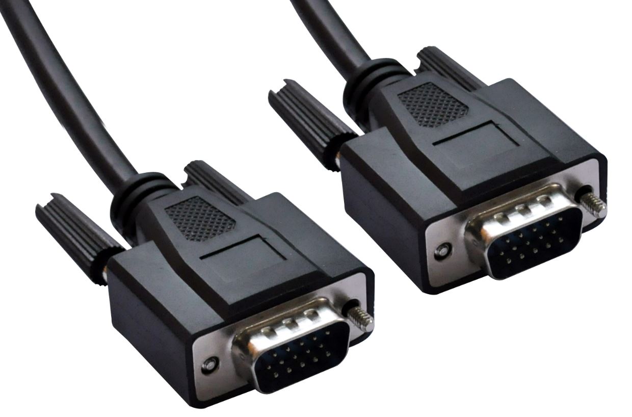 8Ware VGA Monitor Cable 2m 15-Pin Male to Male with Filter