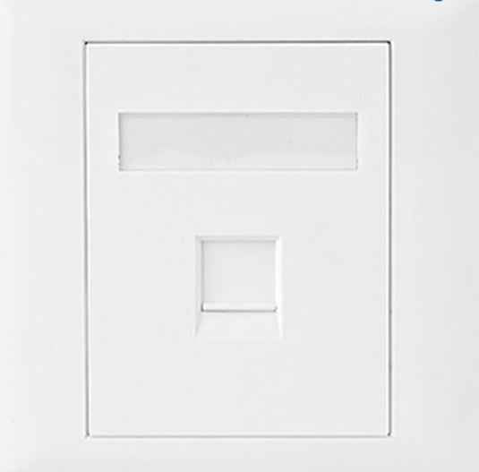 Astrotek CAT5e RJ45 Wall Face Plate 86x86mm 1 Port