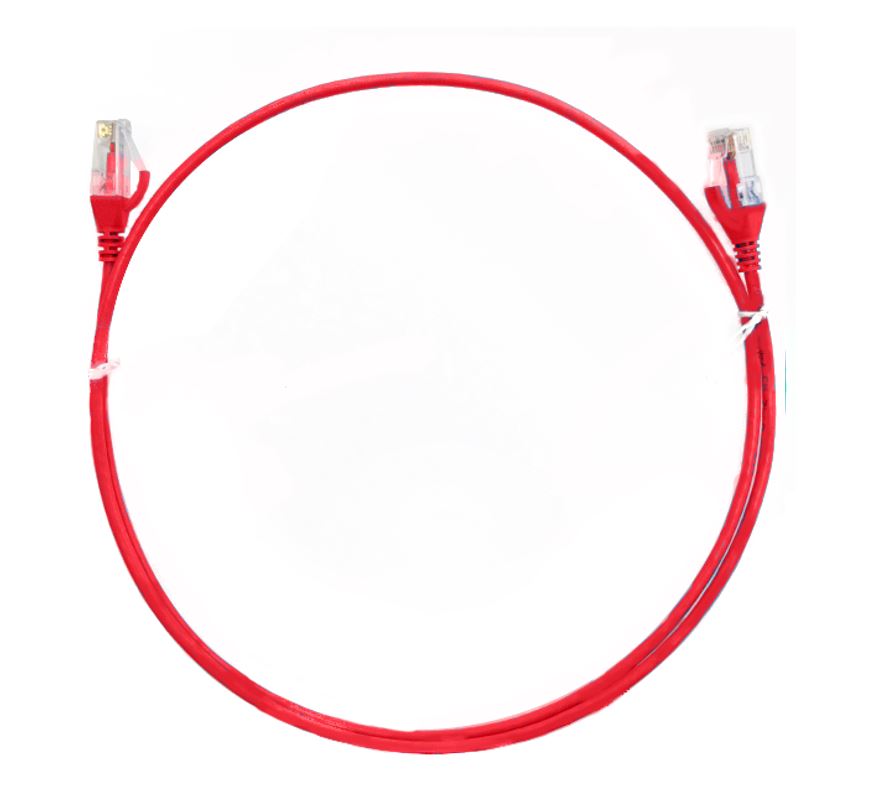 8ware CAT6 Ultra Thin Ethernet Cable 20m Red