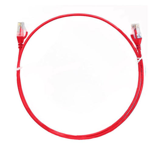8ware CAT6 Ultra Thin Ethernet Cable 2m Red