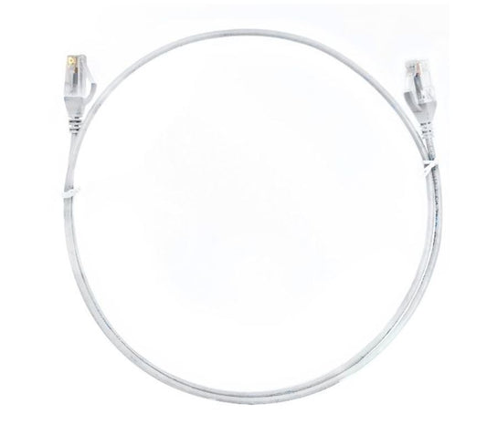 8ware CAT6 Ultra Thin Ethernet Patch Cable 0.5m White