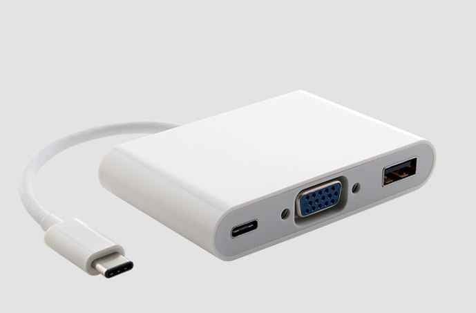 Astrotek USB-C to VGA + USB + Card Reader Adapter
