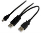 Astrotek USB 2.0 Y Splitter Cable Type A to Mini B