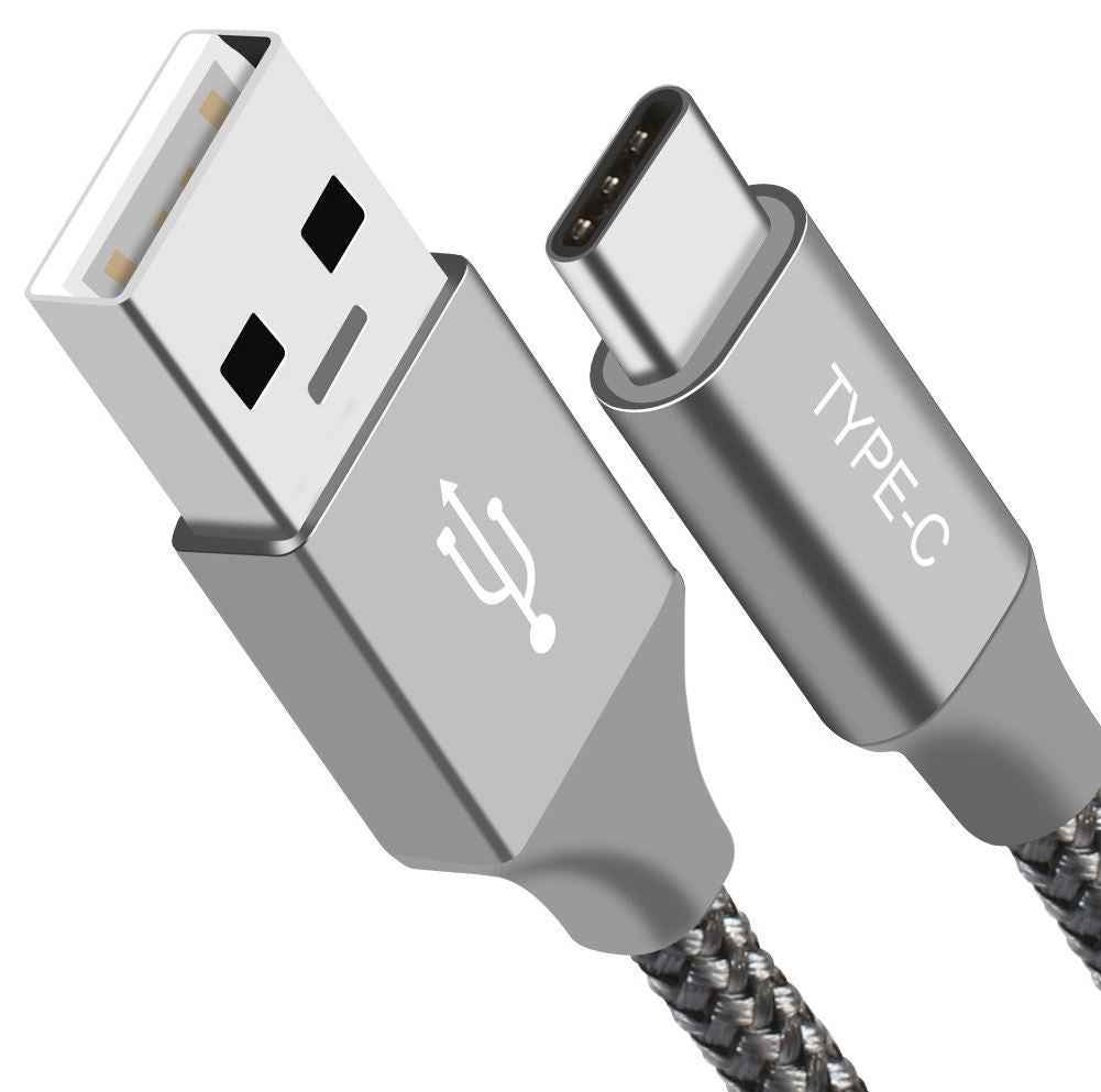 Astrotek 1m USB-A to USB-C Cable Silver Braided