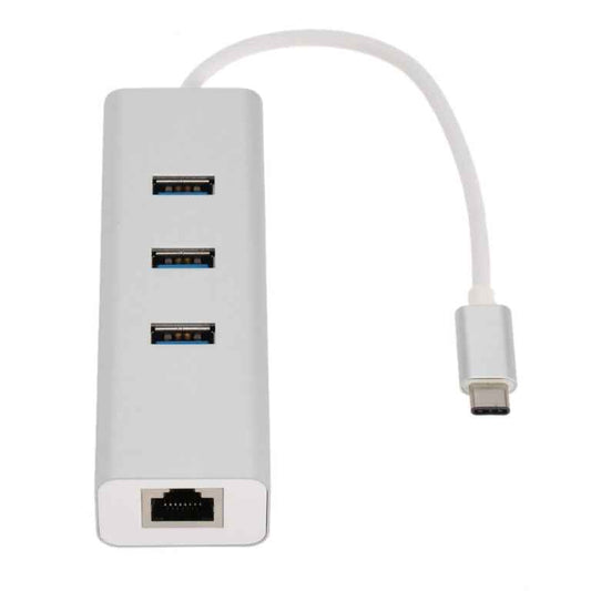 Astrotek USB-C Hub with Gigabit Ethernet & 3x USB 3.0 Ports
