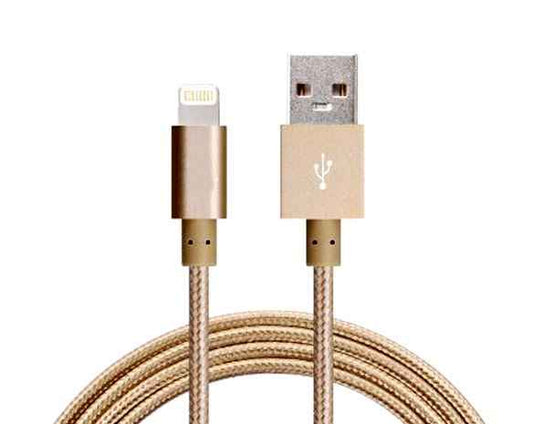 Astrotek 1m USB Lightning Data Sync Charger Cable Gold