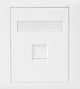 Astrotek CAT6 RJ45 Network Wall Face Plate 86x86mm 1 Port