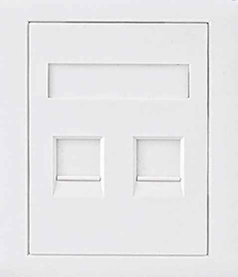Astrotek CAT6 RJ45 2-Port Wall Face Plate 86x86mm