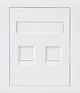 Astrotek CAT6 RJ45 2-Port Wall Face Plate 86x86mm
