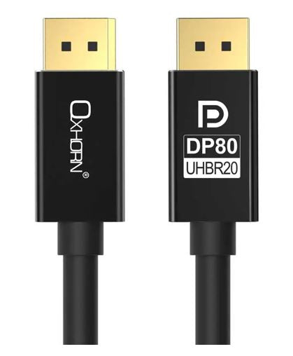 Oxhorn DP80 DisplayPort 2.1 Cable 1m Male to Male