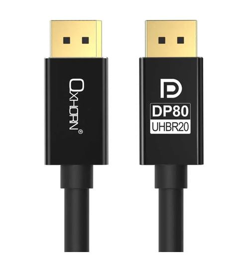 Oxhorn DP80 DisplayPort 2.1 Cable 1.8m